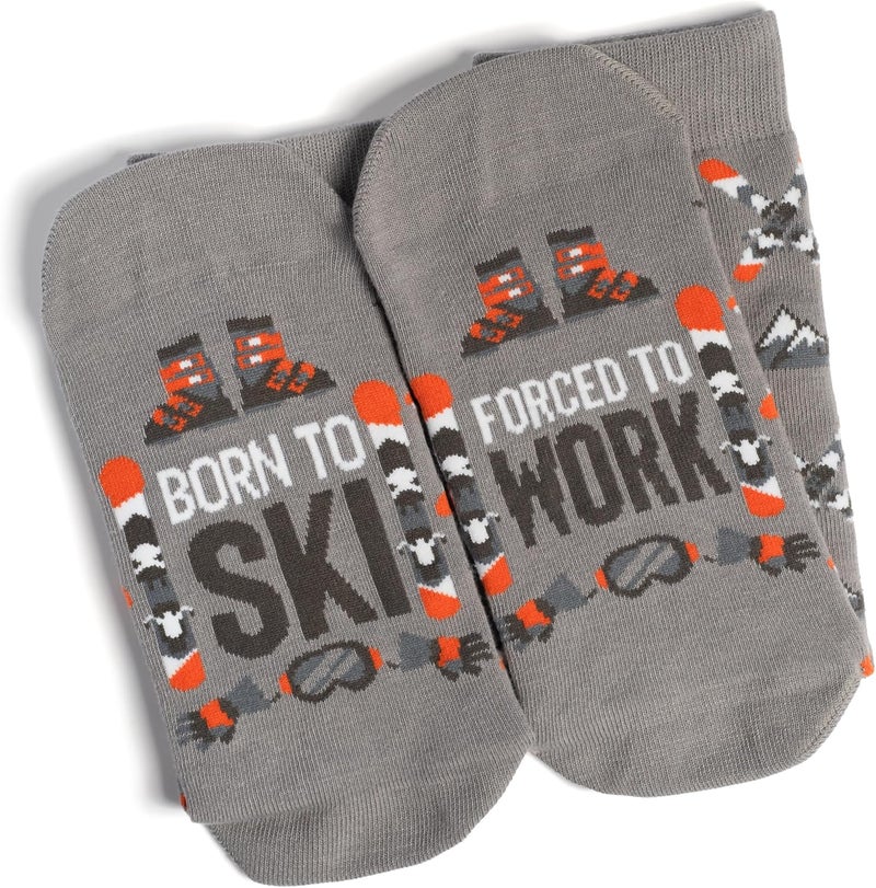 Lavley Ski Socks - Funny socks for skiers and snowboarders - Unisex novelty gift - Great for birthdays or holidays - Image 4